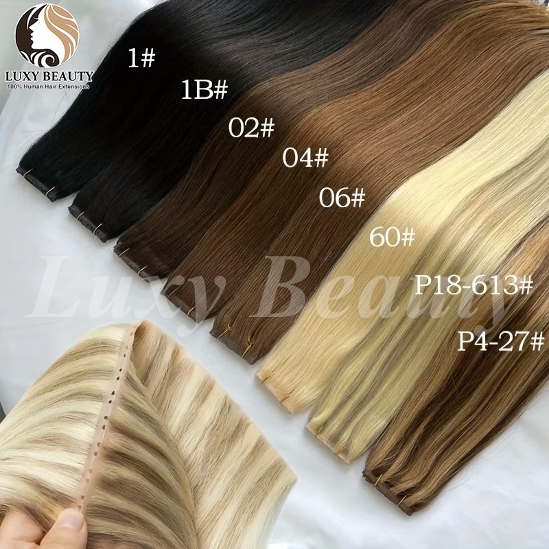 Invisible Tape In Extensions Real Hair - Ekstensi Rambut Brown Butterfly Hole Weft