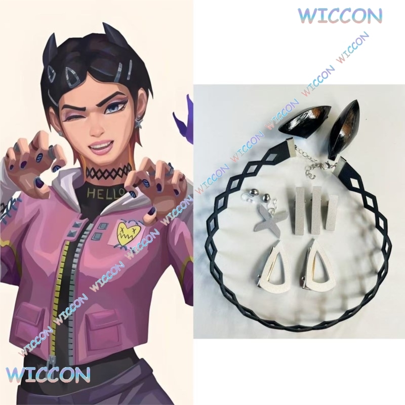 Hair Clips - Valorant Cengkih Klip Kerah Anting Kupu-kupu