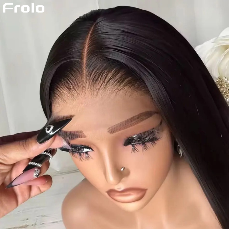 Human Hair Wigs - Wig Rambut Manusia Lurus Tanpa Lem,