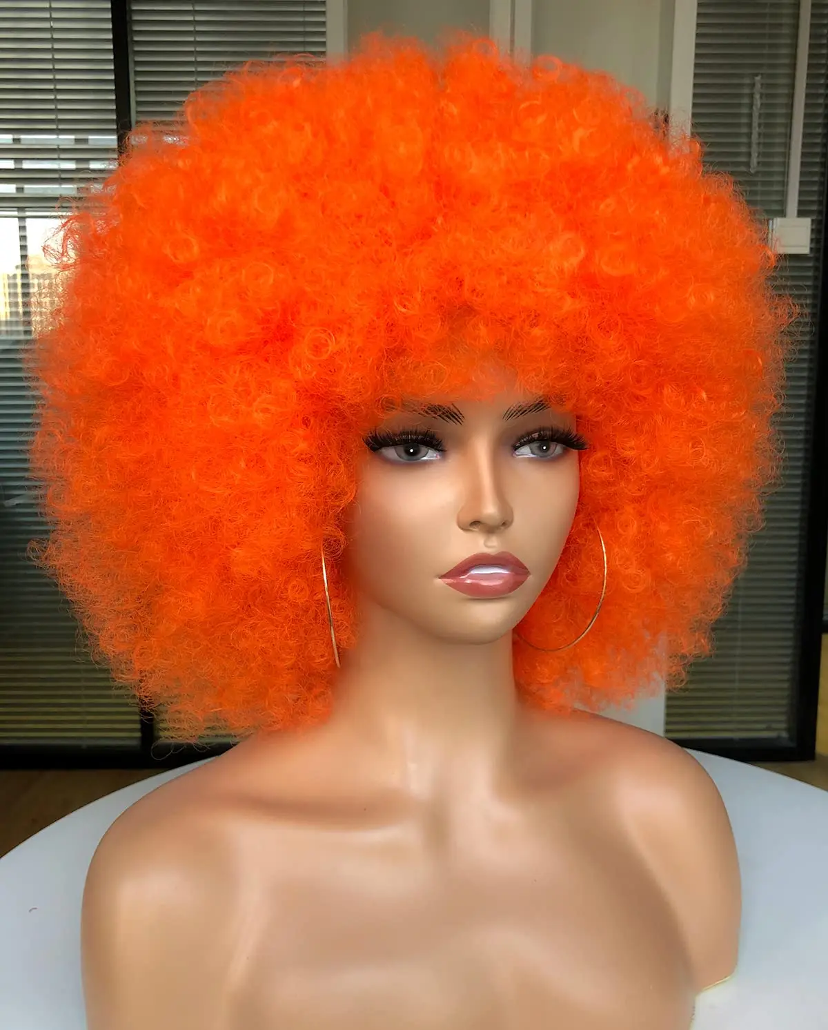 Wig sintetik keriting ikal Afr - Synthetic Braided Wigs For Black Women ulasan dan harga