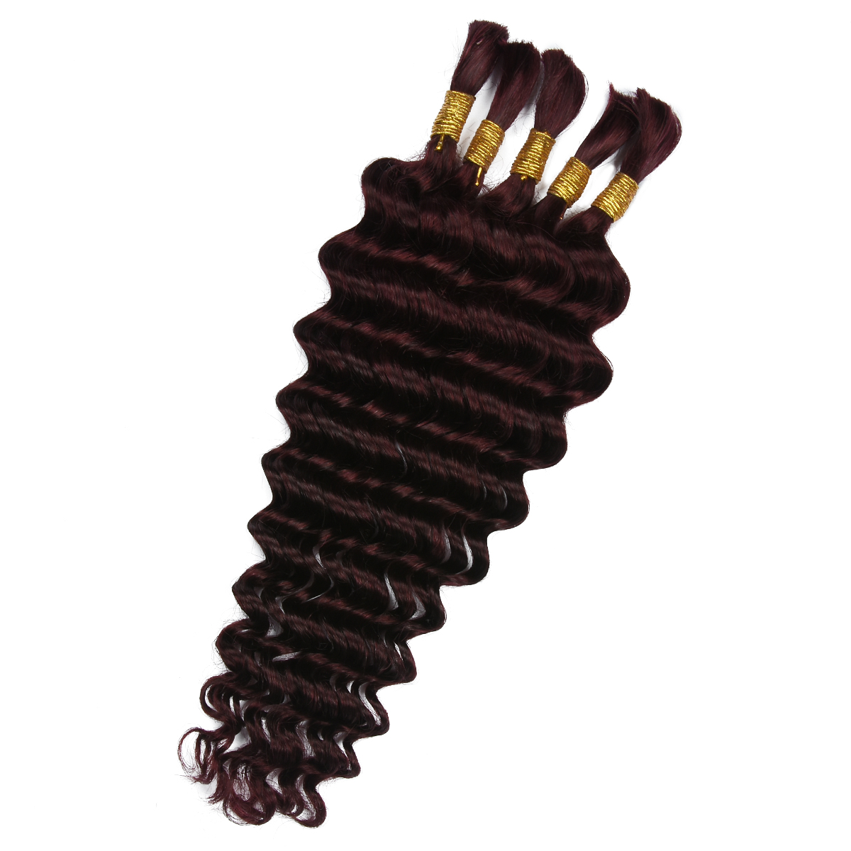 Rambut Asli Deep Wave 100% unt - Water Wave Bulk Human Hair For Braiding ulasan dan harga