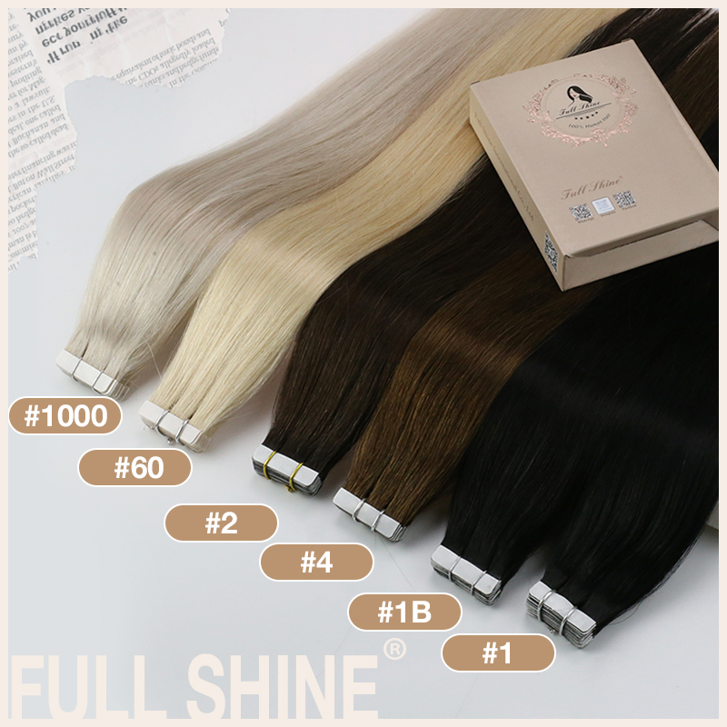 Pita kilau penuh dalam ekstens - Invisible Tape In Extensions Real Hair ulasan dan harga