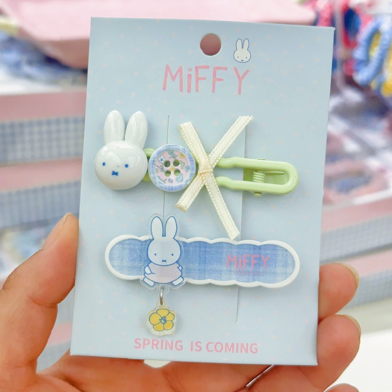 Jepit rambut kelinci Miffy bar - Hair Bundles ulasan dan harga