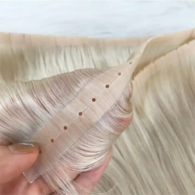Rambut kain PU tak terlihat, d - Invisible Tape In Extensions Real Hair ulasan dan harga