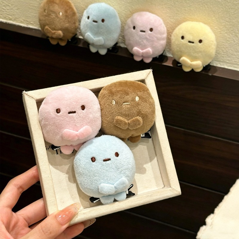 4 buah Jepit Rambut Boneka Plu - Hair Clips ulasan dan harga