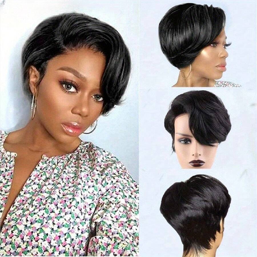 Wig Pixie Cut Murah Grosir, Wi - Short Pixie Cut Wig Human Hair Cheap ulasan dan harga