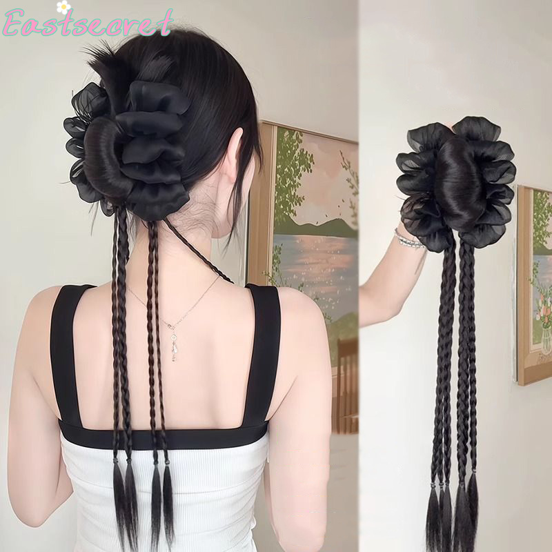 Jepit Rambut Model Pita Hitam  - Claw Clip Messy Bun Hair Piece ulasan dan harga