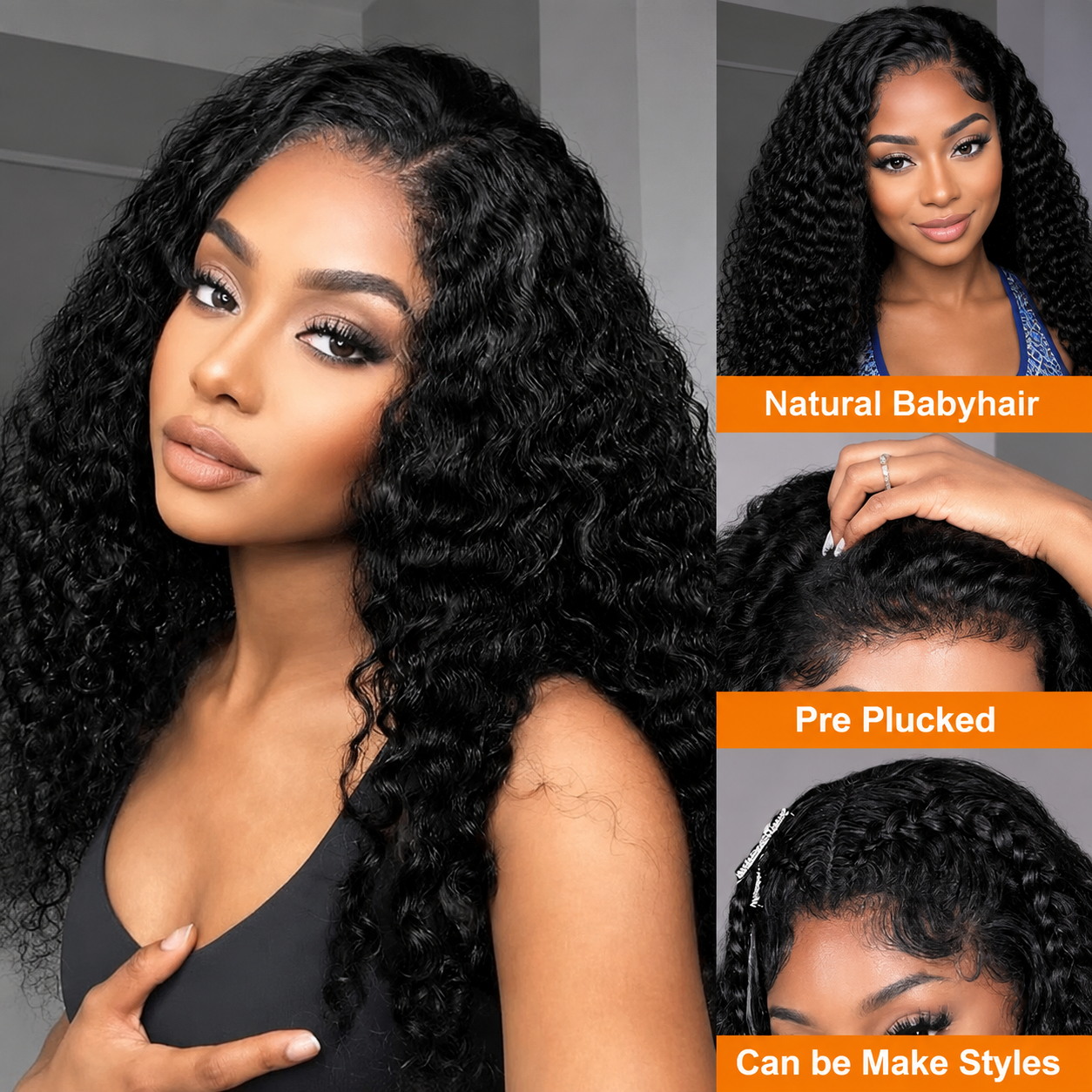 Wig Rambut Manusia Ultra Fitte - Hd Lace Frontal Wig Human Hair Pre Plucked ulasan dan harga