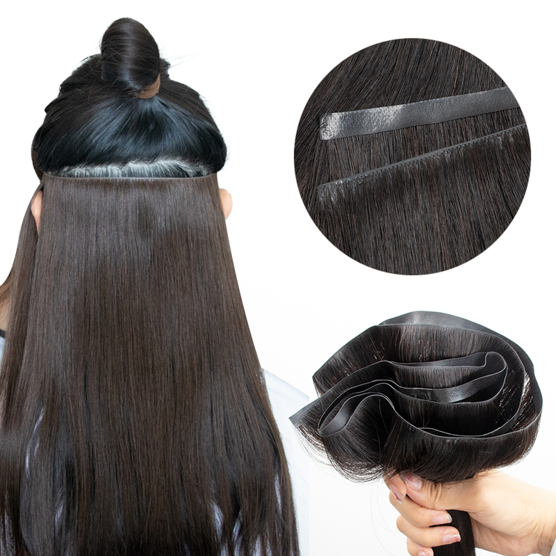 Pita panjang tak terlihat bund - Invisible Tape In Extensions Real Hair ulasan dan harga