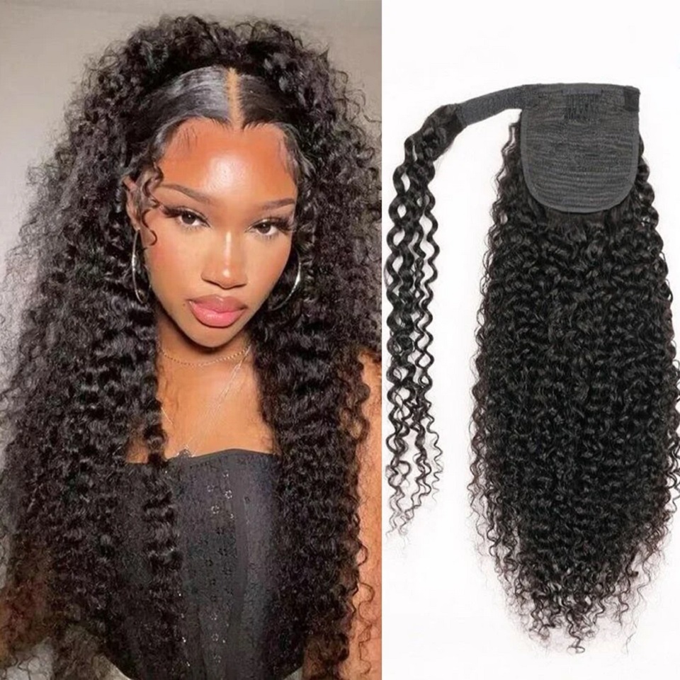 Ekstensi rambut poni keriting  - Seamless Clip In Hair Extensions Human Hair ulasan dan harga