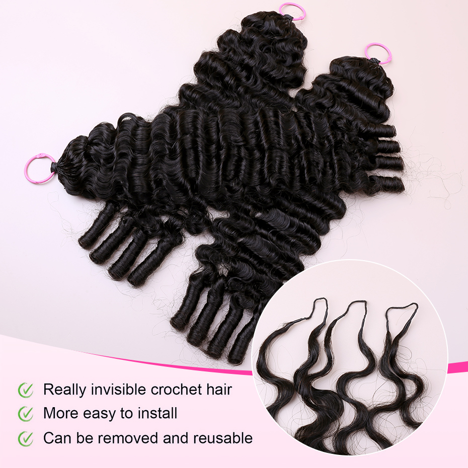 100% Rambut Manusia Asli, Croc - Hair Bundles ulasan dan harga