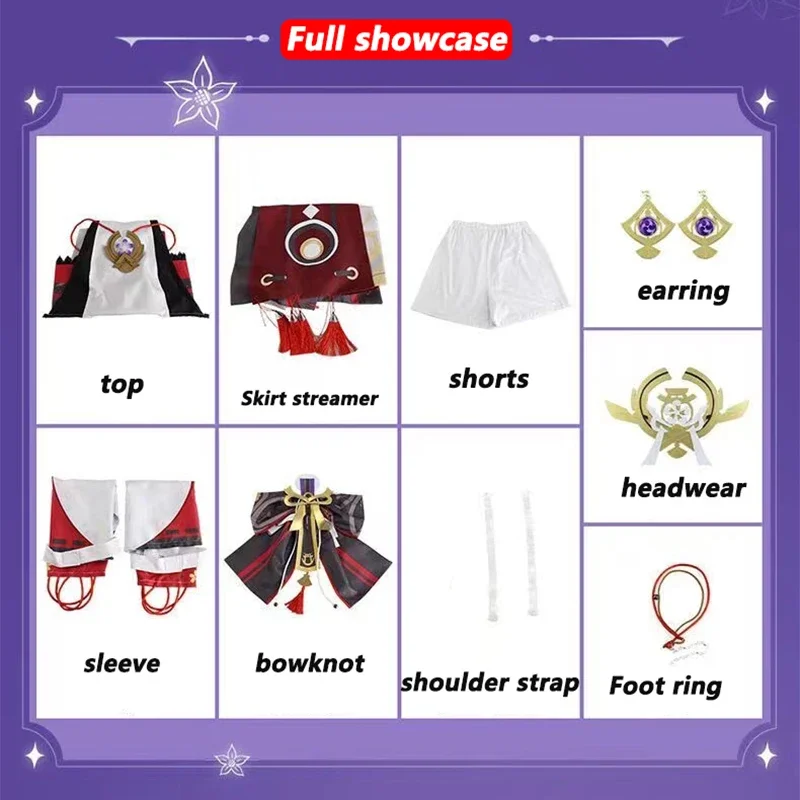 Kostum Cosplay Yae Miko Game G - Synthetic Wigs ulasan dan harga