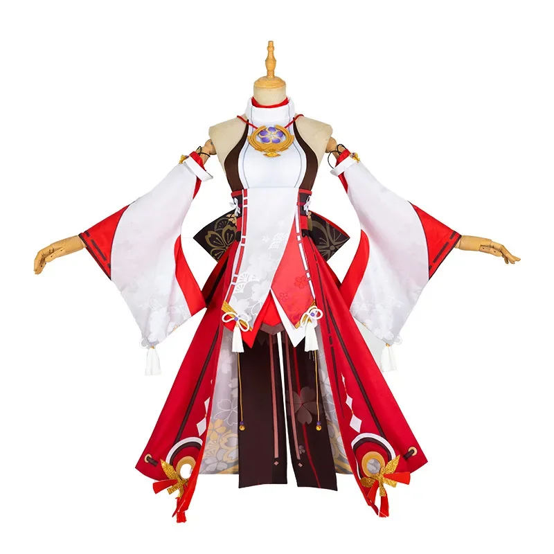 Kostum Cosplay Yae Miko Game G - Synthetic Wigs ulasan dan harga
