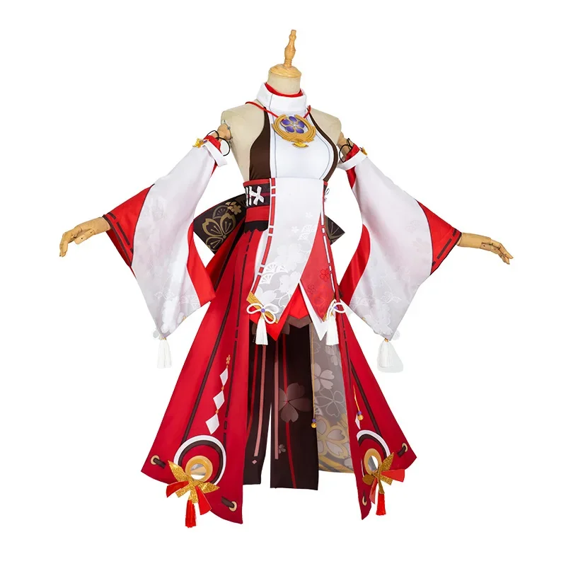 Kostum Cosplay Yae Miko Game G - Synthetic Wigs ulasan dan harga
