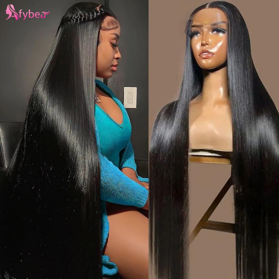 Wig Rambut Manusia Lurus 40 In - Hd Lace Frontal Wig Human Hair Pre Plucked ulasan dan harga