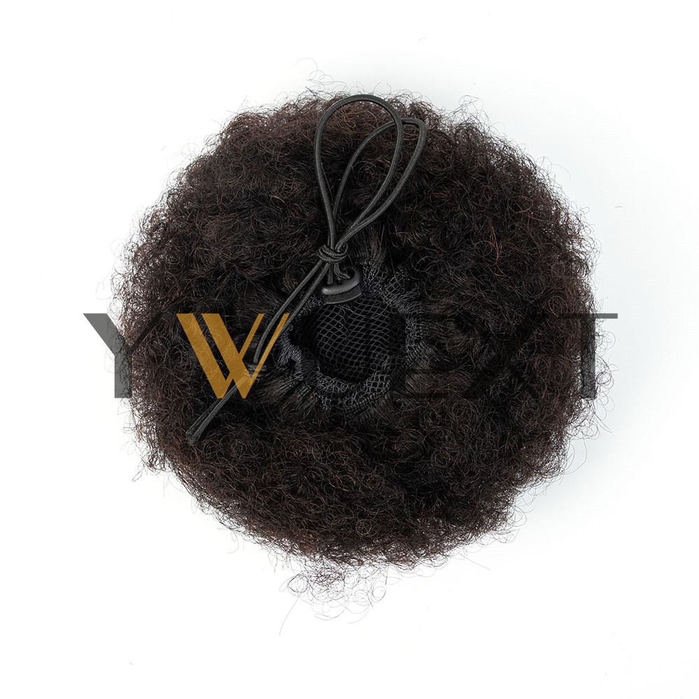 Ekstensi rambut ponytail Afro  - Drawstring Afro Curly Puff Ponytail ulasan dan harga