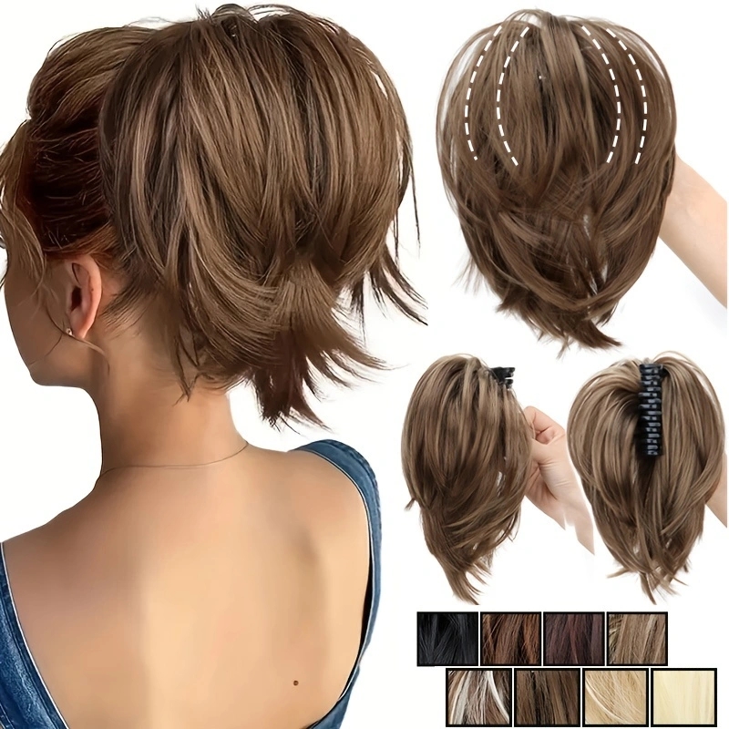WIGSIN Sintetis Bun Berantakan - Claw Clip Messy Bun Hair Piece ulasan dan harga
