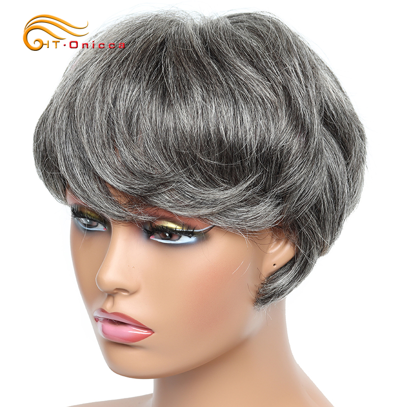 Wig rambut manusia lurus pende - Short Pixie Cut Wig Human Hair Cheap ulasan dan harga