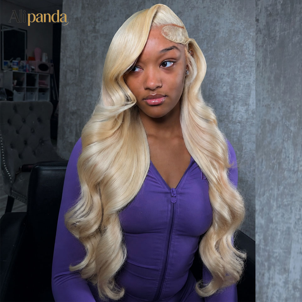 Wig Rambut Manusia 613 HD Lace - 613 Blonde Body Wave Lace Front Wig ulasan dan harga