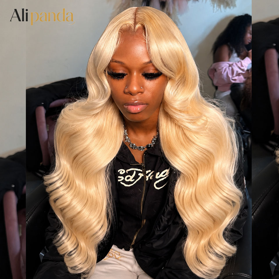 Wig Rambut Manusia 613 HD Lace - 613 Blonde Body Wave Lace Front Wig ulasan dan harga