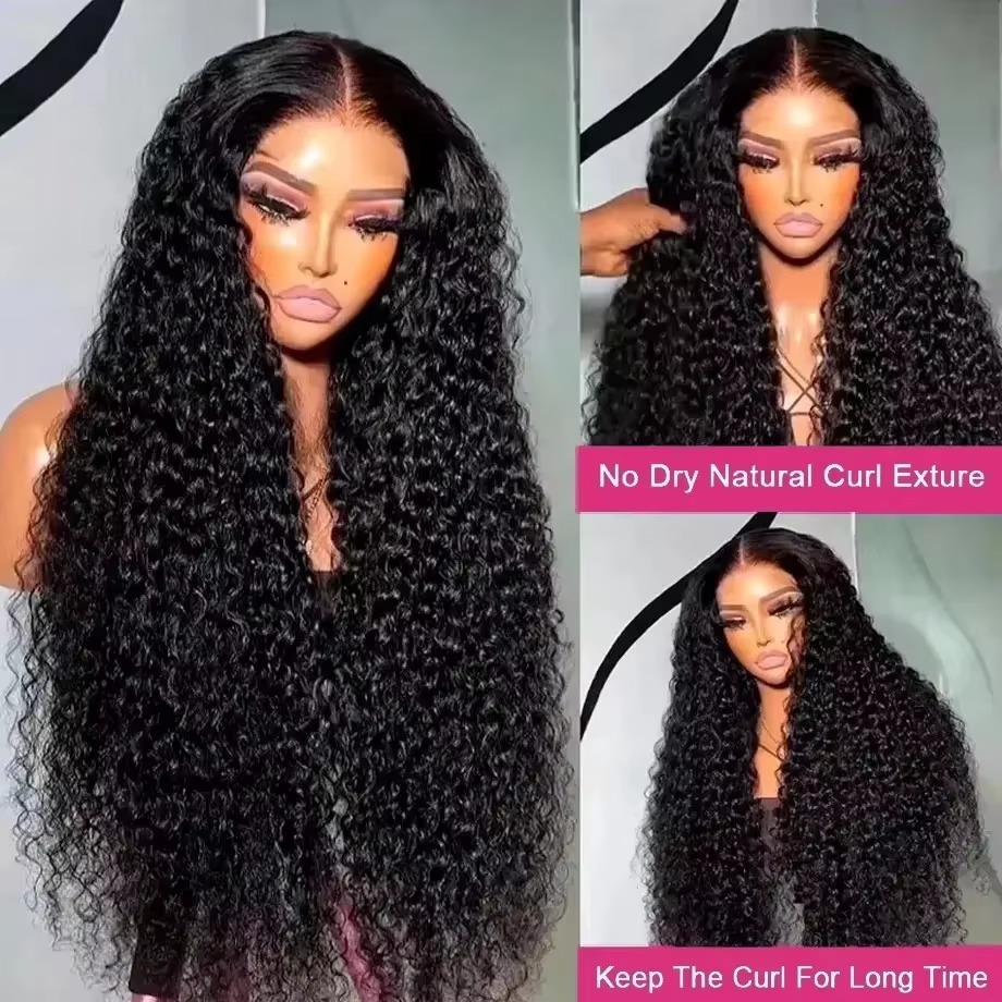Wig Rambut Manusia Deep Wave K - Lace Front Wigs ulasan dan harga