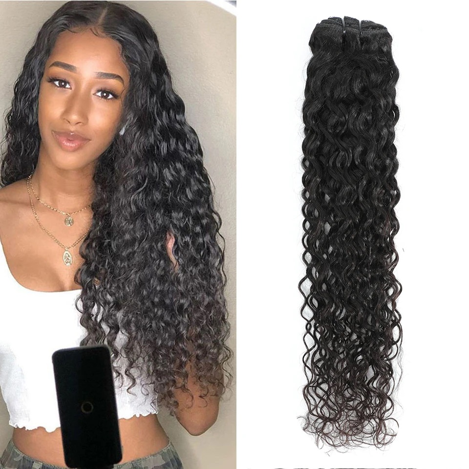 Ekstensi Rambut Clip In Water  - Seamless Clip In Hair Extensions Human Hair ulasan dan harga