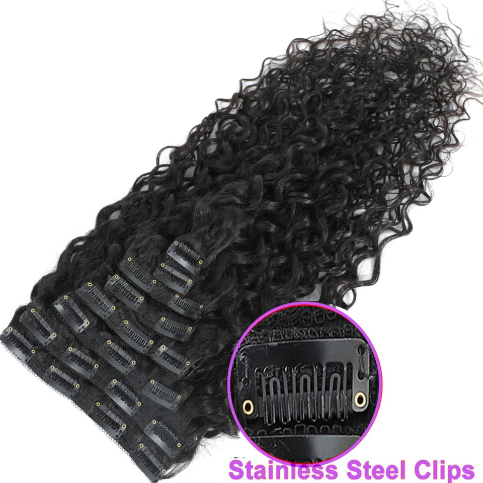 Ekstensi Rambut Clip In Water  - Seamless Clip In Hair Extensions Human Hair ulasan dan harga