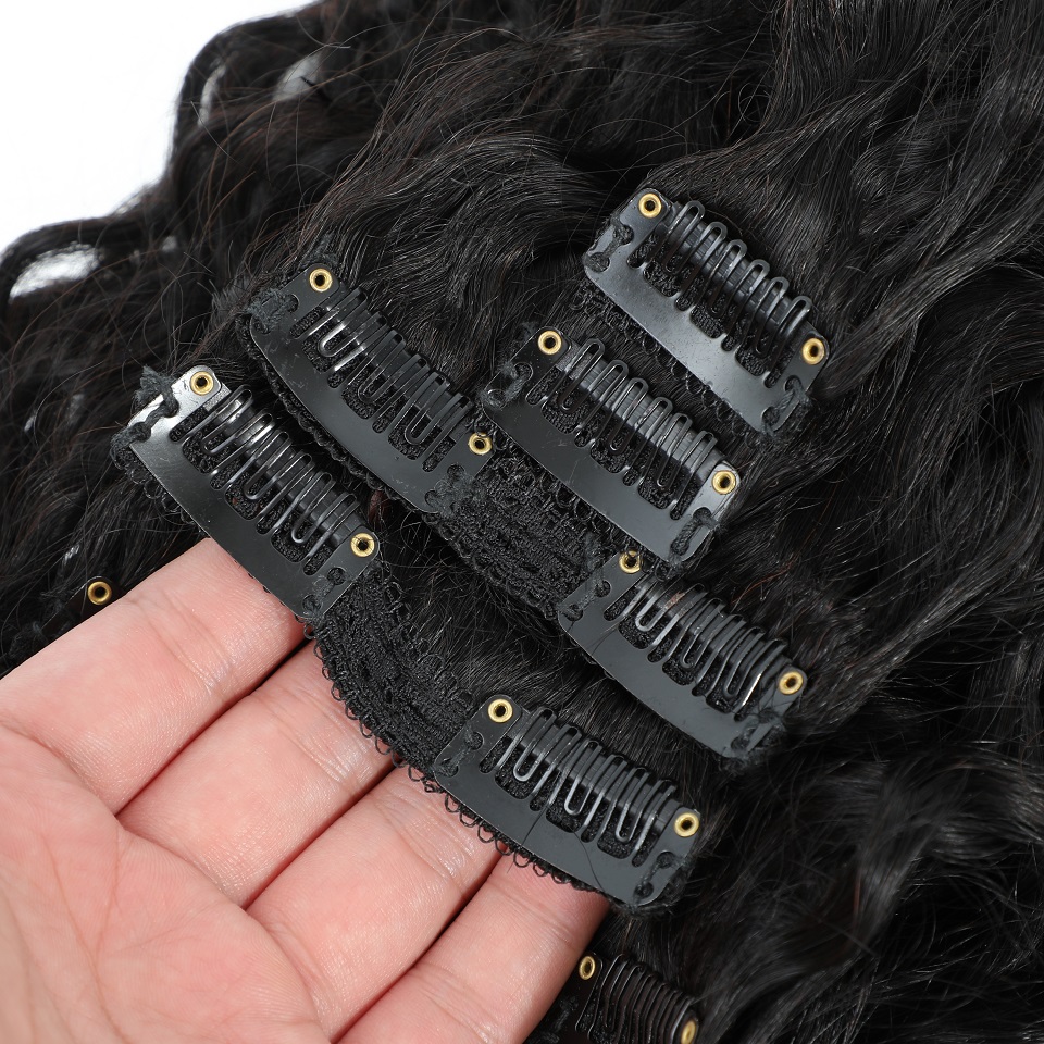 Ekstensi Rambut Clip In Water  - Seamless Clip In Hair Extensions Human Hair ulasan dan harga