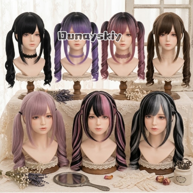 Cosplay Jirai Kei Pesta Hallow - Synthetic Braided Wigs For Black Women ulasan dan harga