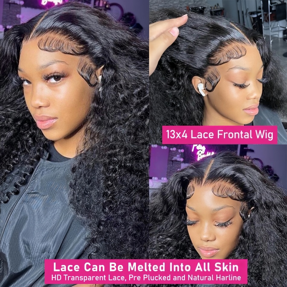 Wig Rambut Asli Keriting 200 D - Human Hair Wigs ulasan dan harga