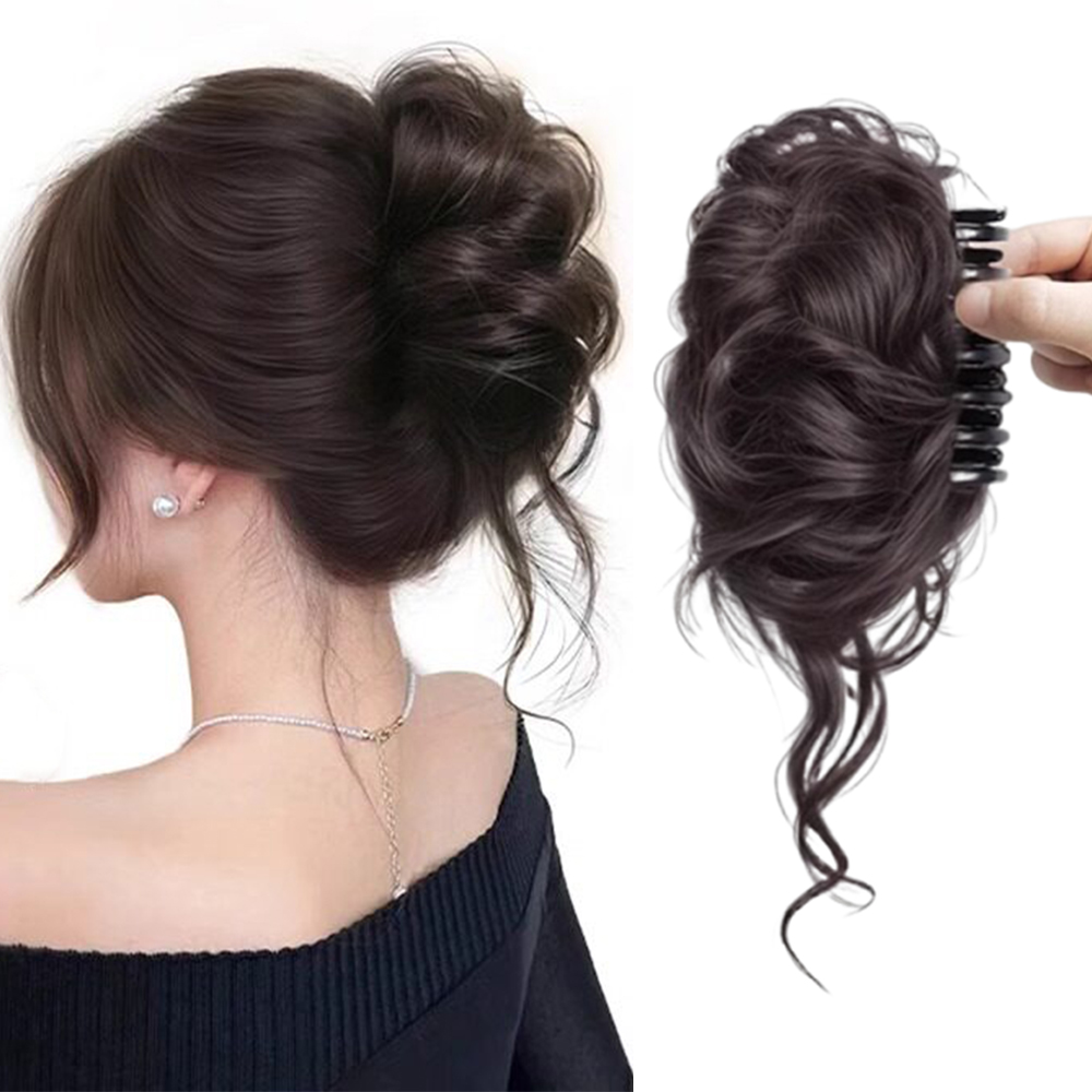 1 Buah Klip Cakar Ekstensi San - Claw Clip Messy Bun Hair Piece ulasan dan harga